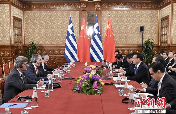 李克強(qiáng)會(huì)見(jiàn)希臘總理:中國(guó)支持中方企業(yè)參與希臘私有化項(xiàng)目